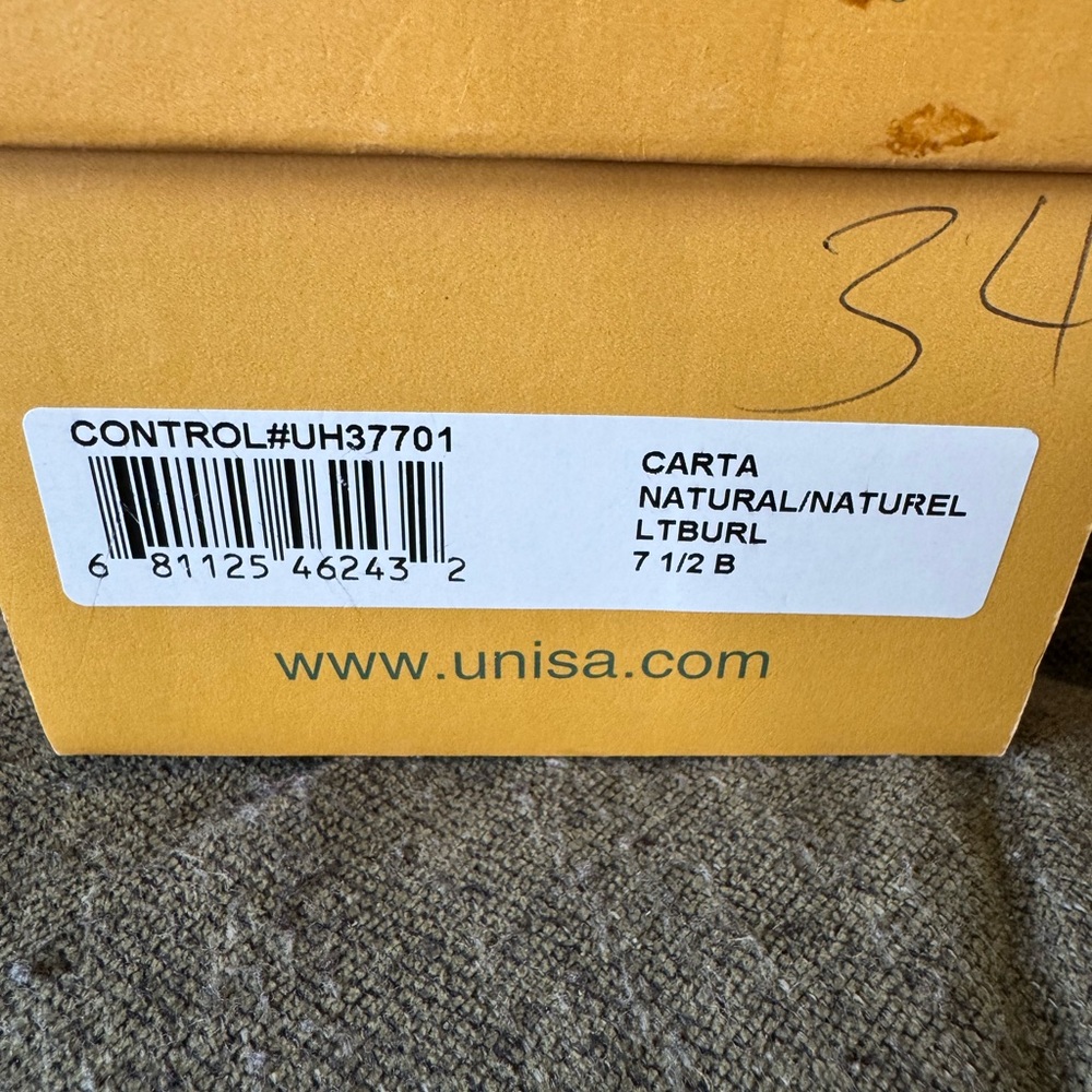 Unisa Linen Embellished Heels / Sandals - Picture 8 of 10